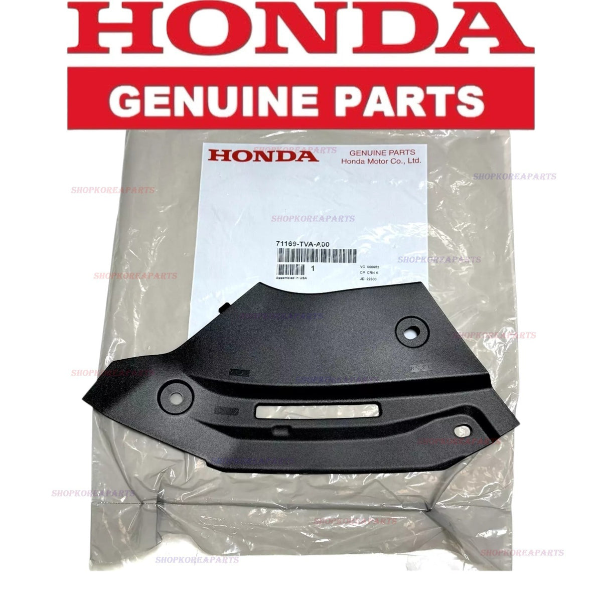 FITS: 18 - 22 HONDA ACCORD FRONT UPPER GRILLE GUARD SHIELD COVER LH OEM NEW