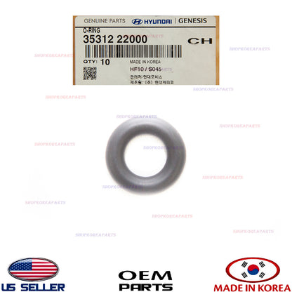 GENUINE Fuel Injector O-Ring Seal 1pcs OEM HYUNDAI KIA *See Compatibility