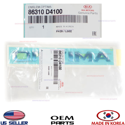 GENUINE OEM Rear Trunk Lid OPTIMA Emblem Nameplate 2016–2020 Kia Optima