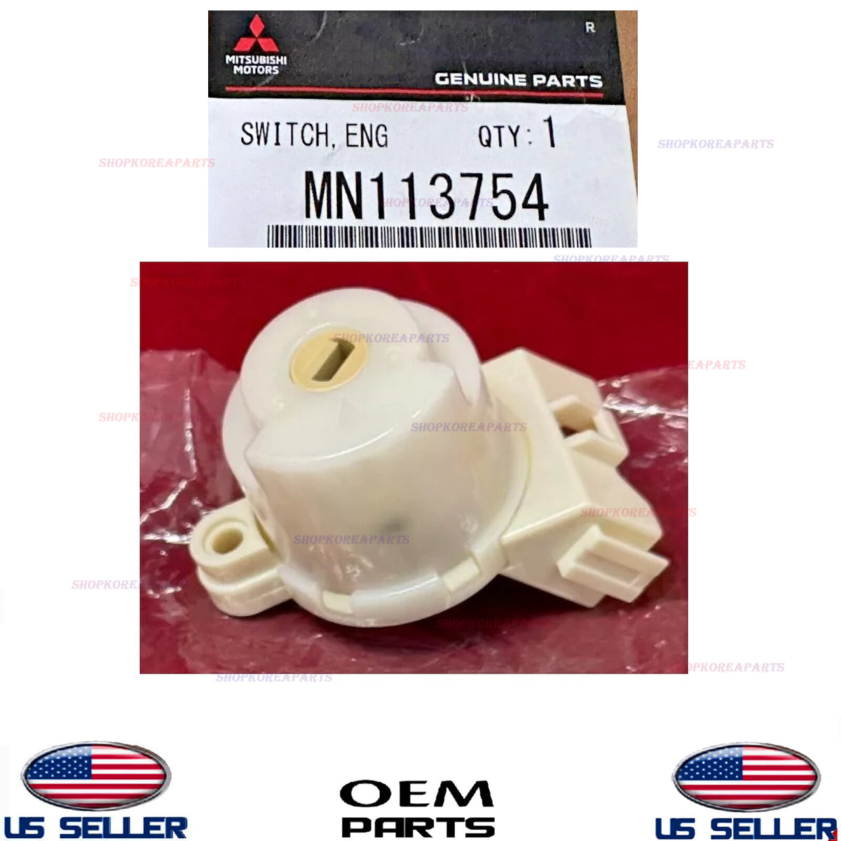 GENUINE Ignition Starter Switch ⭐OEM⭐ Mitsubishi *See Compatibility MN113754