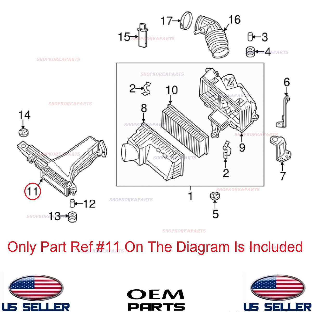 GENUINE Air Cleaner Intake Duct Tube ⭐OEM⭐ Pathfinder 13-16 JX35 QX60 14-16 3.5L