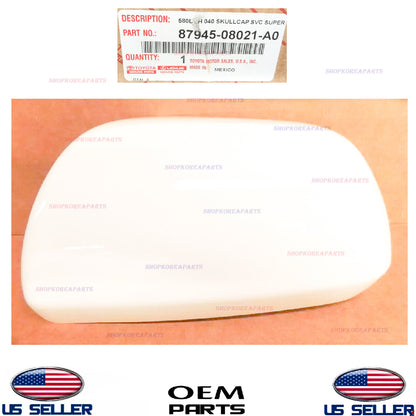 GENUINE OEM Driver Side Outer WHITE Mirror Cover Toyota Sienna 2011-2020
