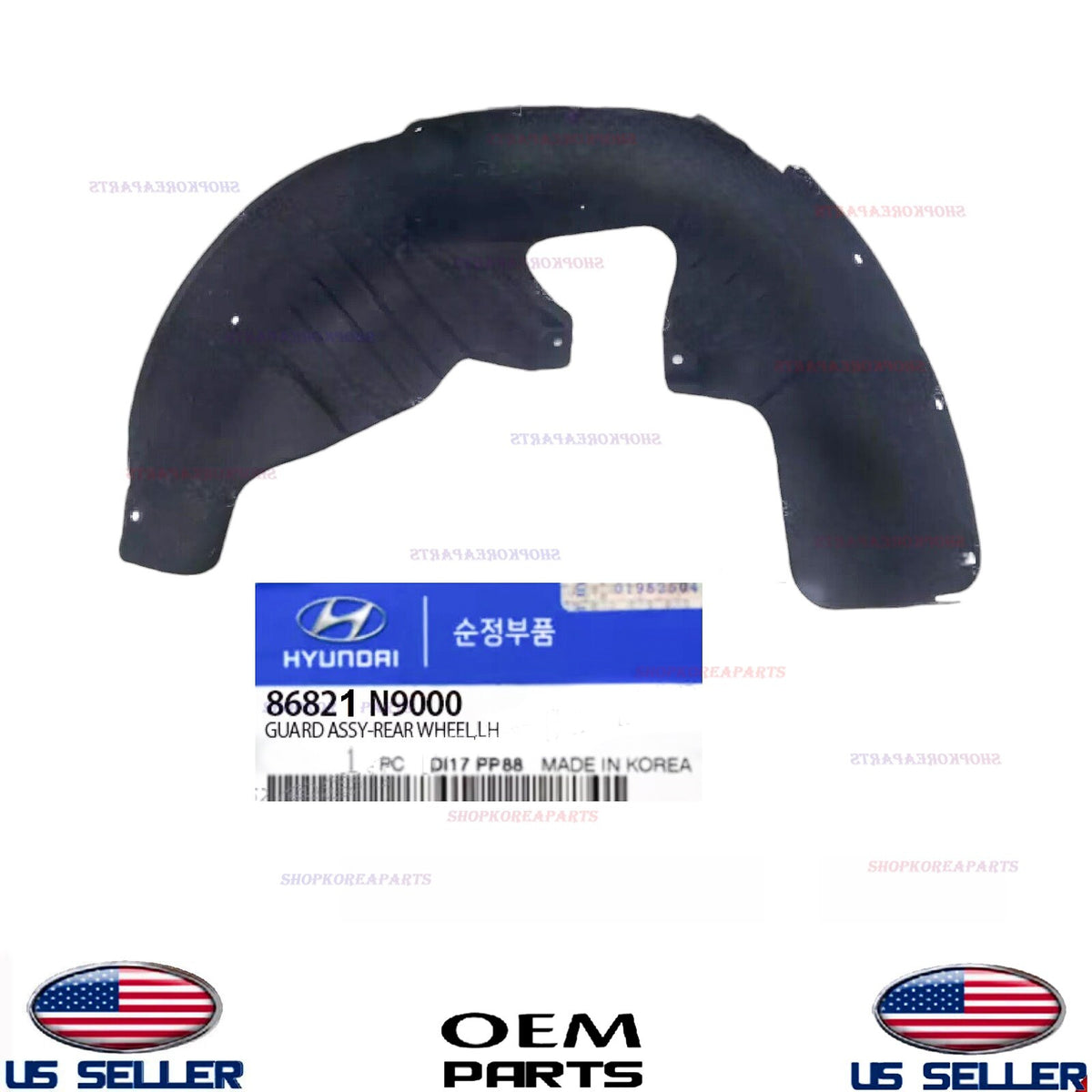 GENUINE OEM REAR Left Driver Side Wheel Guard Liner 2022-2024 Hyundai Tucson