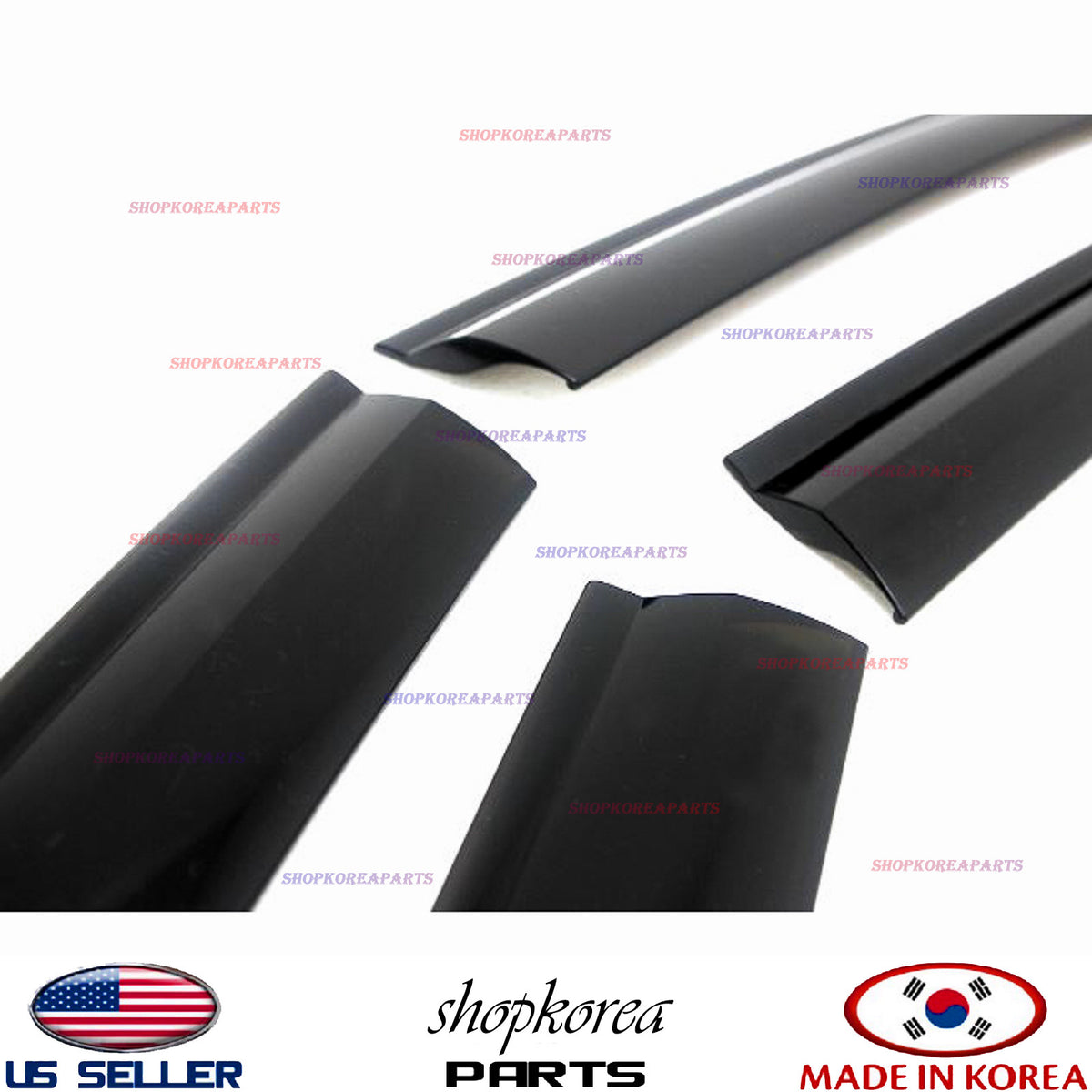 SMOKED DOOR VISOR WINDOW SUN WIND VENT DEFLECTOR 4 PC fits KIA SORENTO 2016-2020