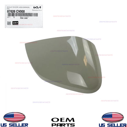 GENUINE OEM RIGHT Passenger Side Mirror Cover Cap 2022-2025 Kia EV6 87626-CV000