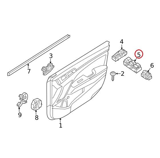 GENUINE Power Window Main Switch Front Left Driver Side OEM Elantra 14-19 "AUTO"