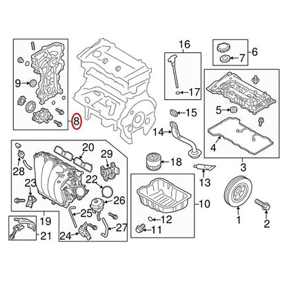 ENGINE TIMING COVER CHAIN FRONT ⭐OEM GENUINE⭐ HYUNDAI ELANTRA 2014-2020