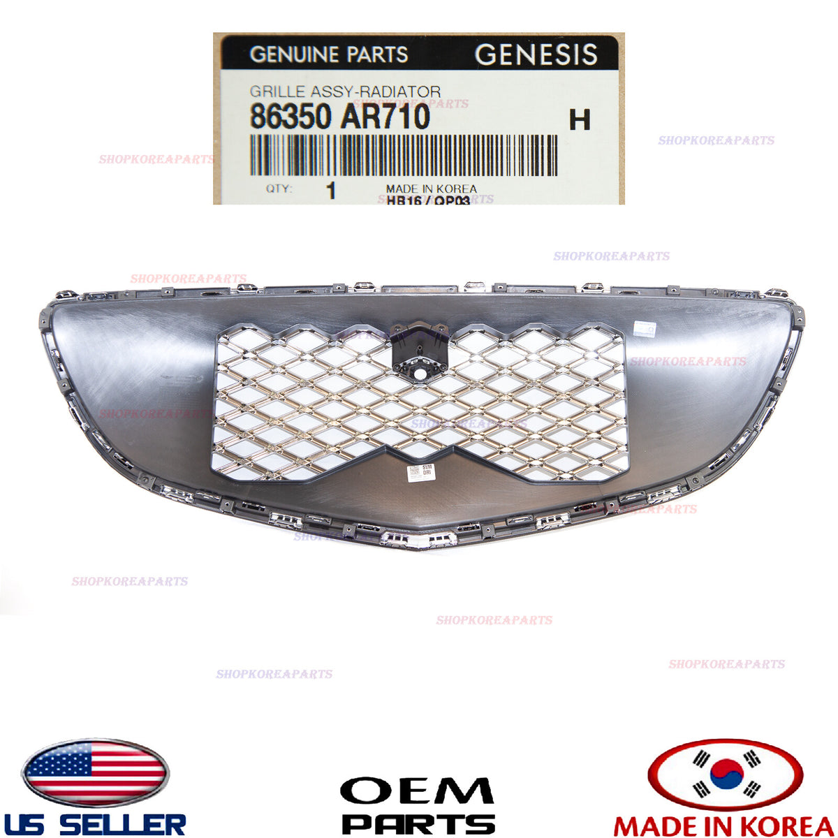 GENUINE OEM Front Bumper Radiator Grille 2022-2025 GV70 3.5L SPORT 86350-AR710