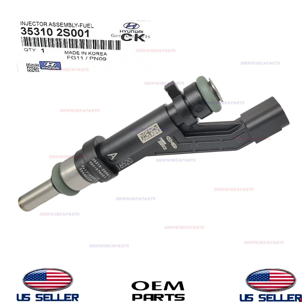 GENUINE OEM Fuel Injector 1pcs 2020-2025 Hyundai Kia Genesis 2.5L Turbo