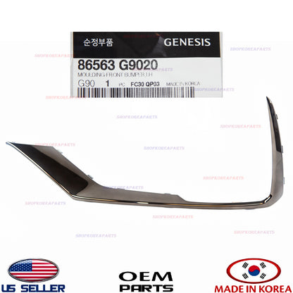 GENUINE OEM Front Lower Bumper Molding Left Driver Side 19-21 Genesis G70 Sport