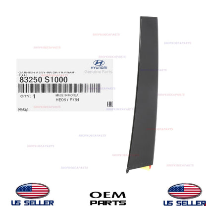 GENUINE Rear Door LEFT Driver Side Molding Applique 2019-2023 Hyundai Santa Fe