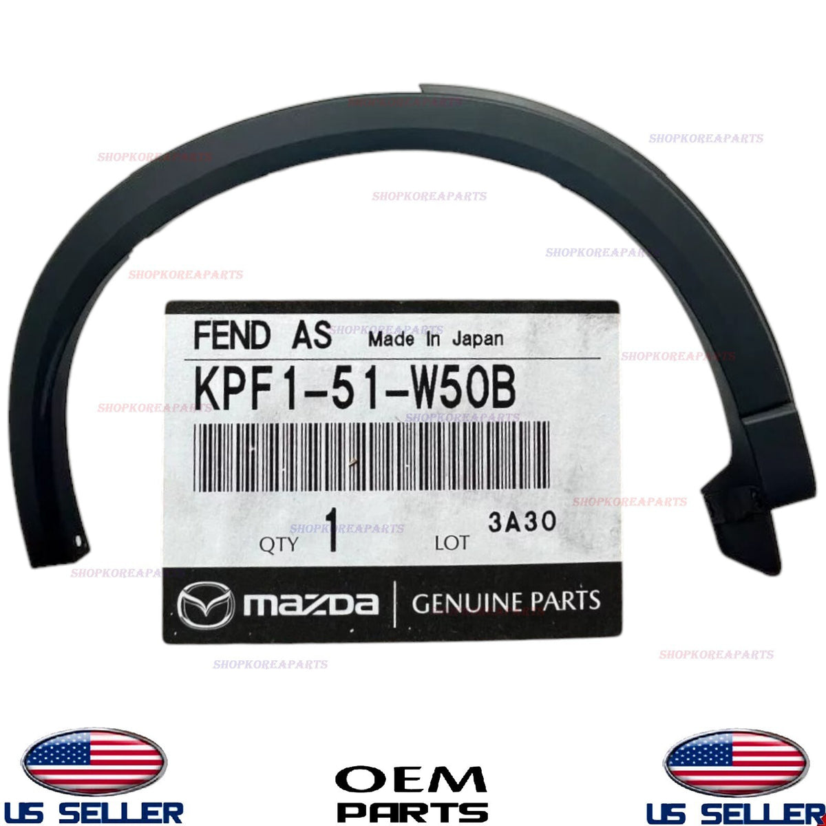 GENUINE OEM Rear RIGHT Passenger Wheel Arch Molding 2023-2025 Mazda CX-5