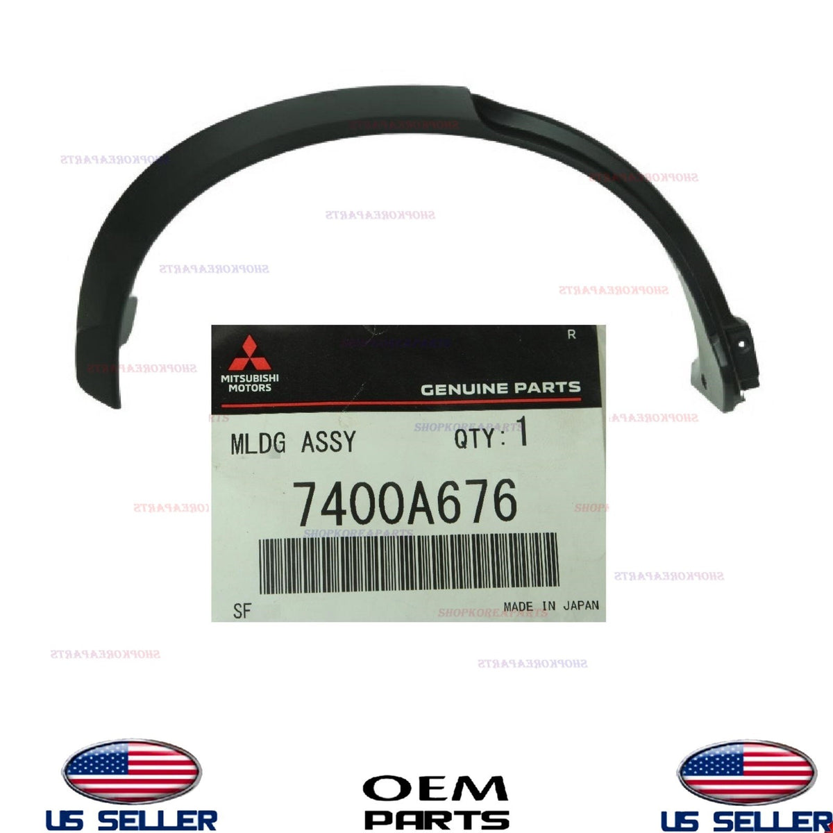 GENUINE Wheel Opening Molding Rear RIGHT Passenger Side 2018-2025 Eclipse Cross