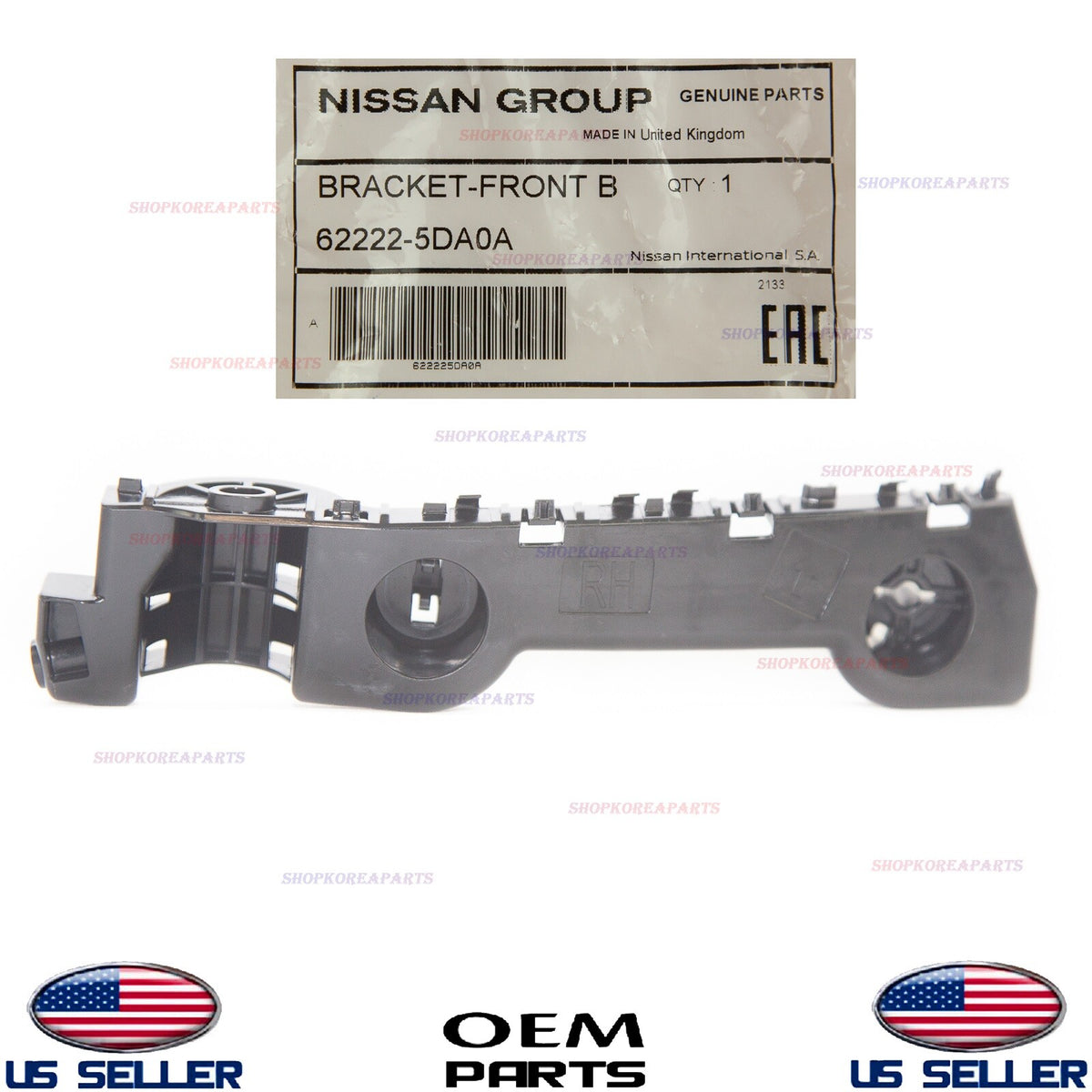 GENUINE Front Bumper Bracket Retainer RIGHT Passenger ⭐ Infiniti QX30 2017-2019