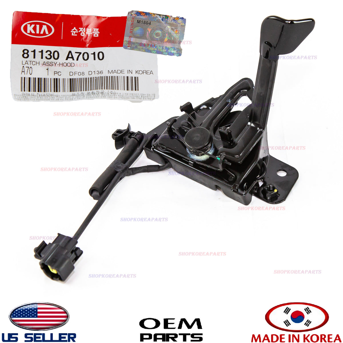 GENUINE Hood Lock Latch Assy ⭐OEM⭐ Kia Forte 2014 2015 2016 81130A7010