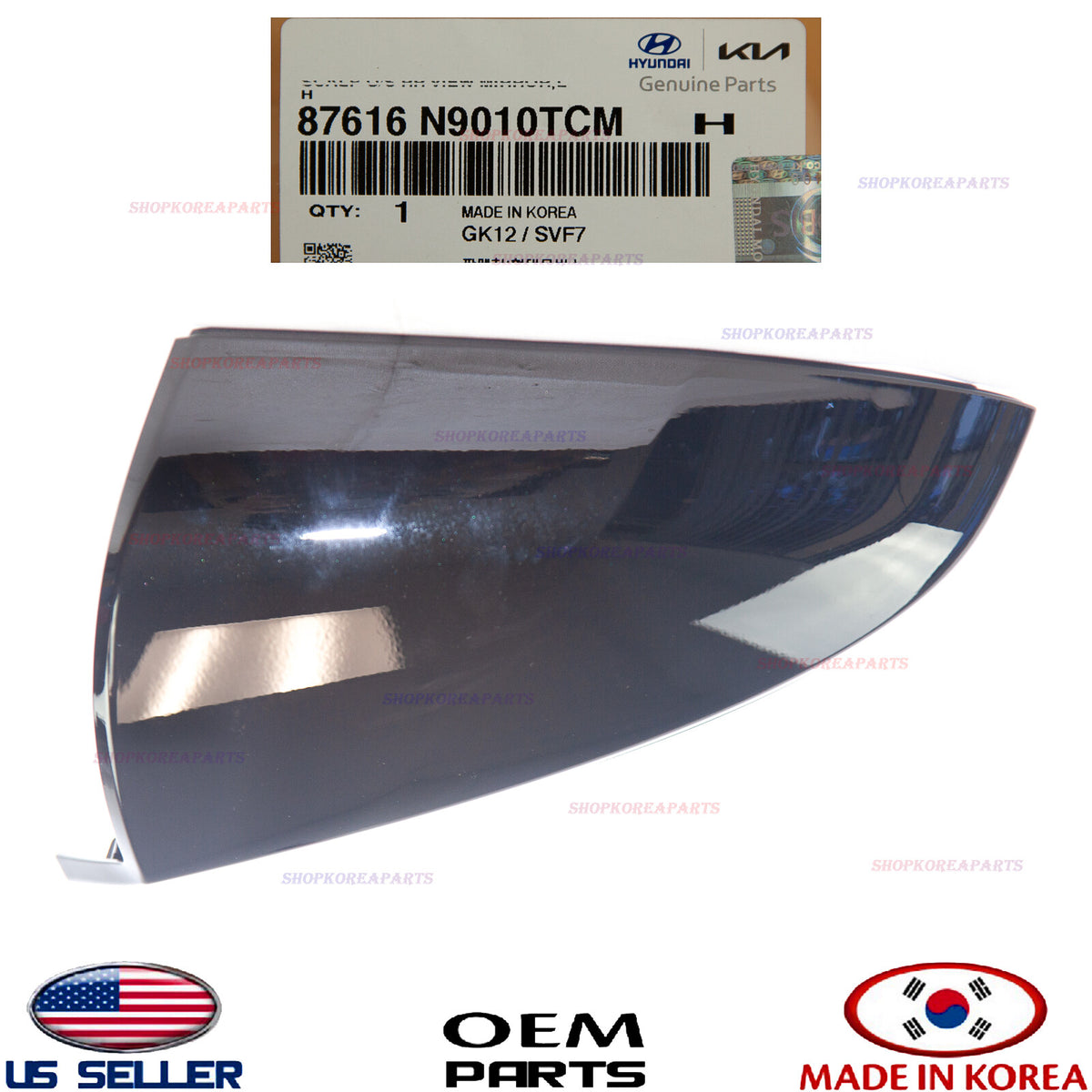 GENUINE OEM Black Left Driver Side Outside Mirror Cover 2022–2025 Hyundai Tucson