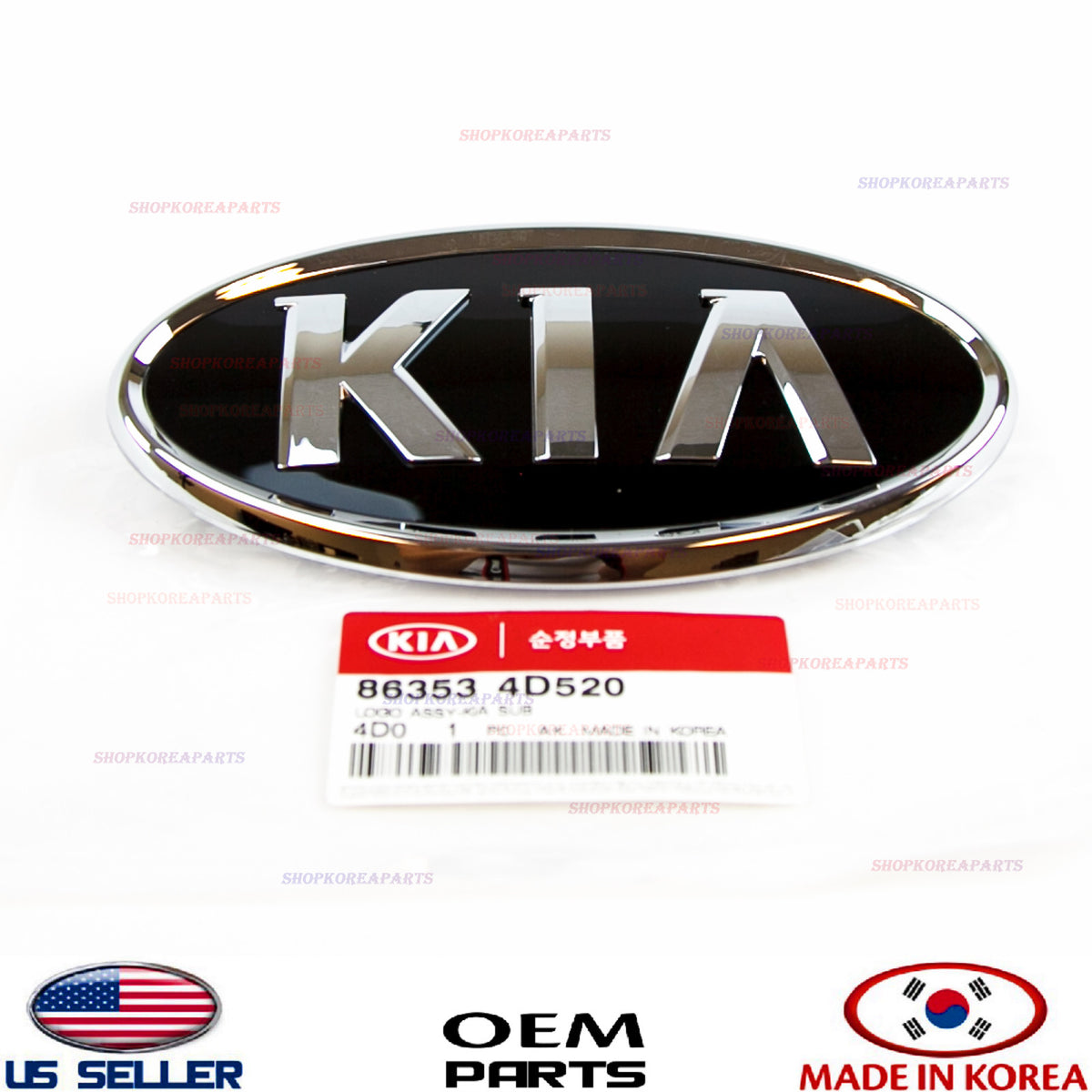 GENUINE Front Grille Emblem Kia Logo Mark Badge Ornament OEM Kia Sedona 2007-14