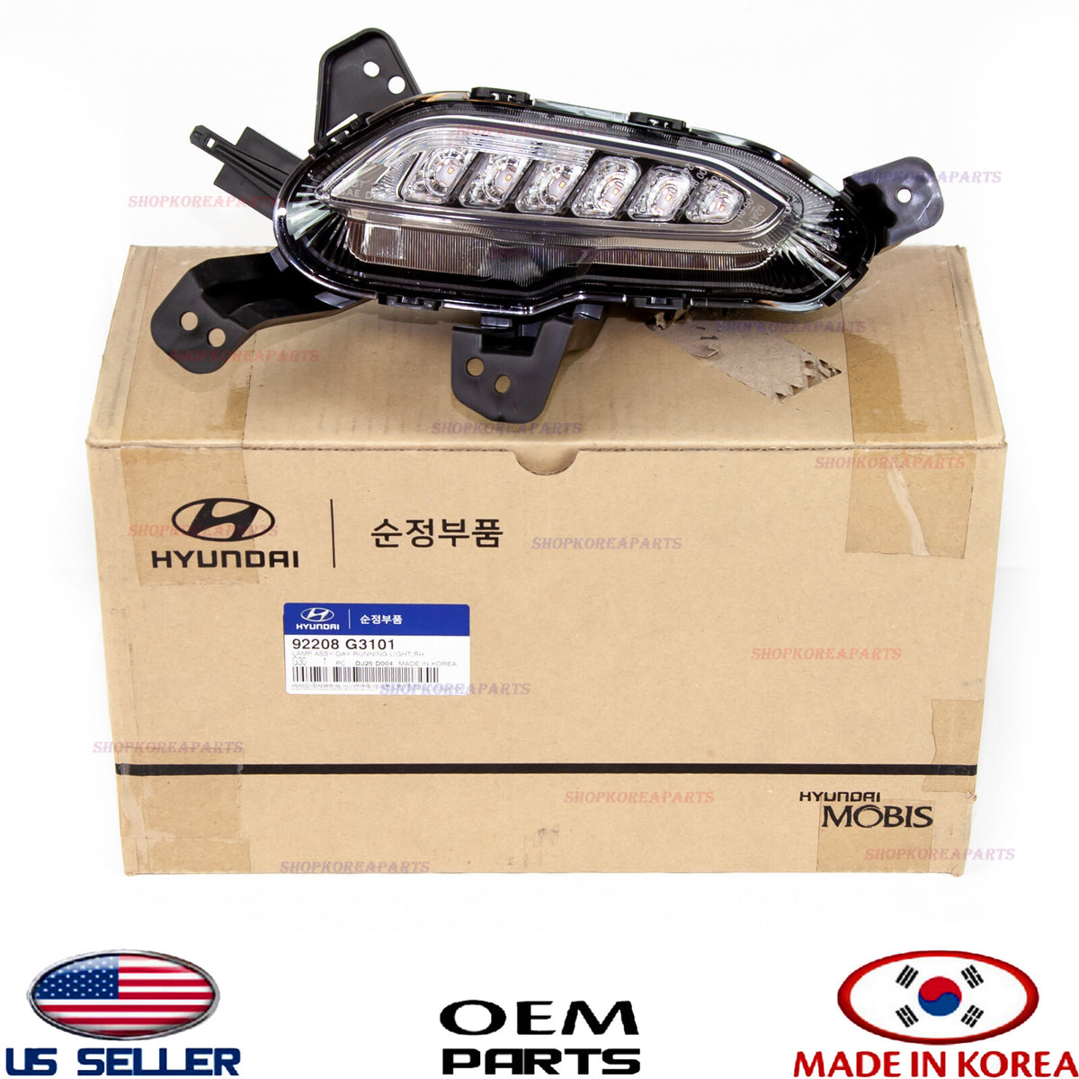 Fog Lamp Light Daytime Running Right Passenger Side Elantra GT Hatchback 2018-20