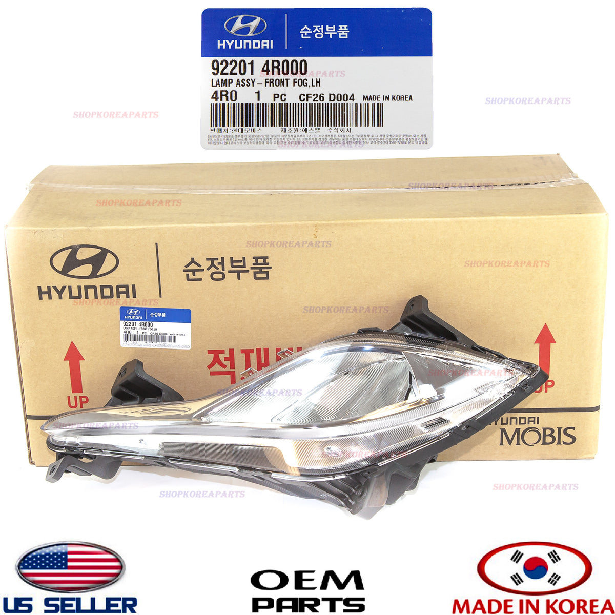 GENUINE Fog Light Lamp Left Driver Side Sonata HYBRID 2011-2015 922014R000