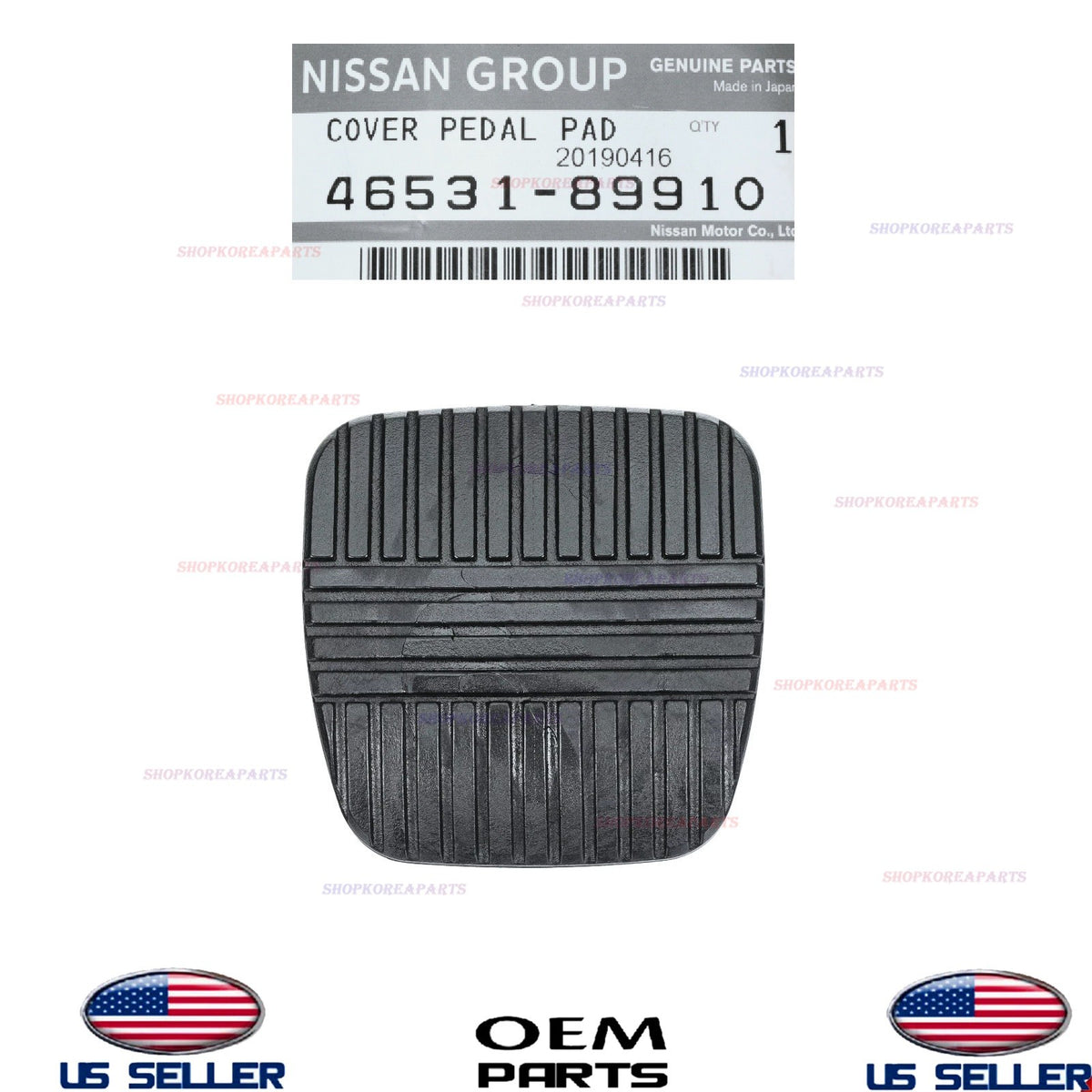 GENUINE OEM Clutch Brake Pedal Pad 1993-2024 Nissan Infiniti 46531-89910