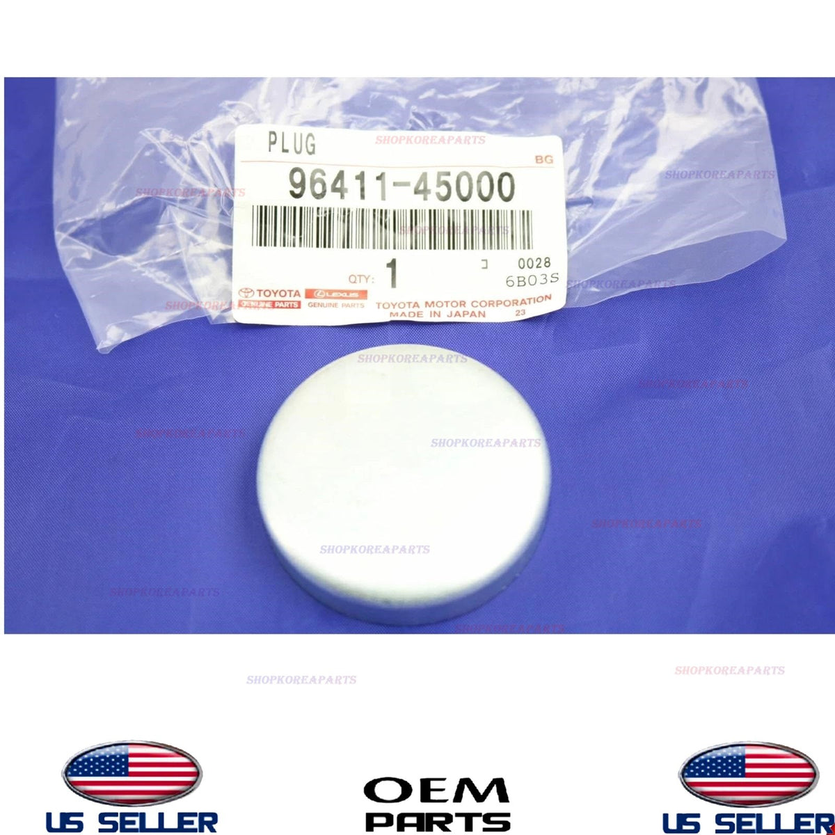GENUINE OEM Plug Tight For Cylinder Block 1969-1993 Toyota 96411-45000