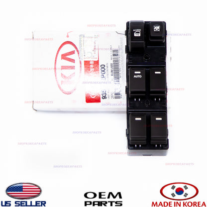 OEM FRONT DOOR left DRIVER SIDE POWER WINDOW SWITCH "AUTO" KIA SORENTO 2011-2015