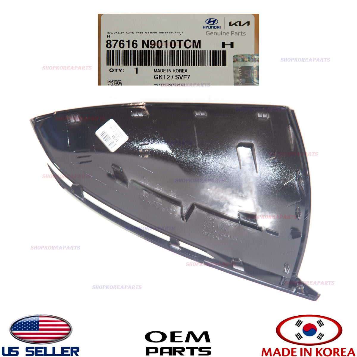 GENUINE OEM Black Left Driver Side Outside Mirror Cover 2022–2025 Hyundai Tucson