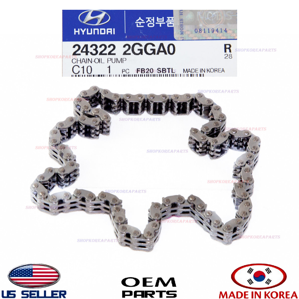 GENUINE Engine Oil Pump Timing Chain HYUNDAI KIA 2015-2023 *See compatibility