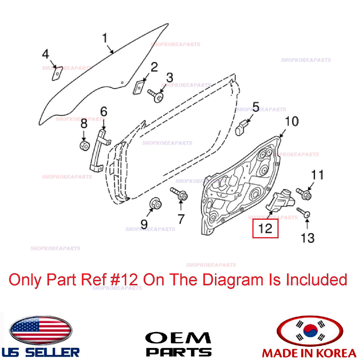 GENUINE Motor Power Window RIGHT Passenger Side ⭐OEM⭐ GENESIS COUPE 2010-2016