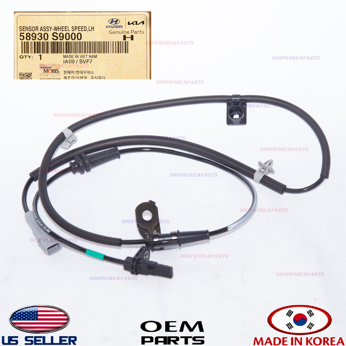 GENUINE ABS Wheel Speed Sensor Front LEFT ⭐OEM⭐ Palisade 20-25 Telluride 20-25
