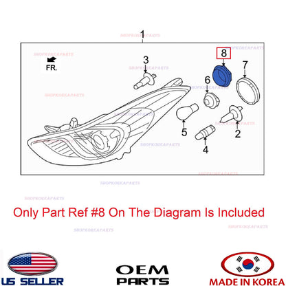 GENUINE OEM Head Lamp Dust Cap Cover Hyundai Kia *See Compatibility 92140-3X000