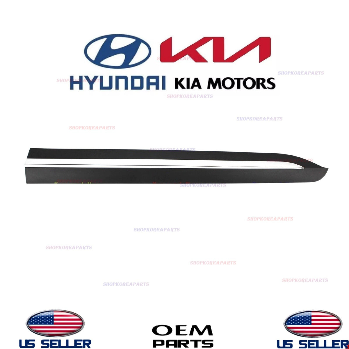 GENUINE Front Door Lower Molding RIGHT Passenger Side Kia Carnival SX 2022-2025