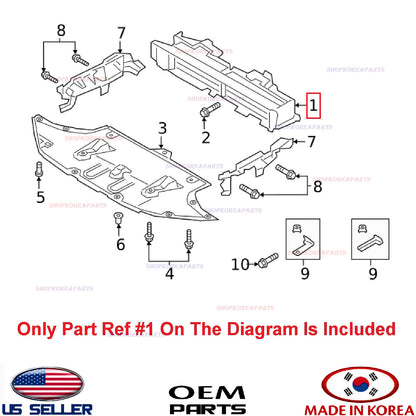 GENUINE Grille Air Shutter Flap Duct Upper Deflector ⭐OEM⭐ Genesis G70 2019-2021