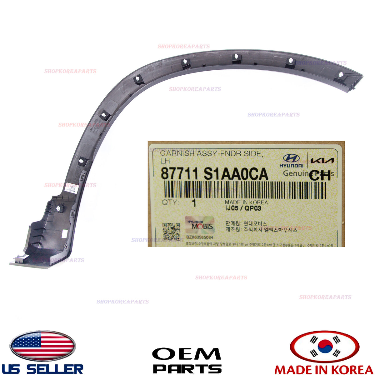 GENUINE Front Fender Wheel Molding LEFT Driver Side ⭐OEM⭐ Santa Fe 2021-2023