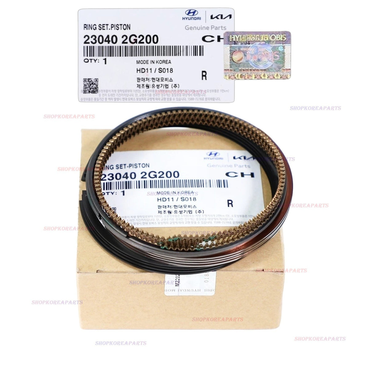 ✅GENUINE✅ Engine Piston Rings Set for Various Hyundai Kia 2.4L See compatibility