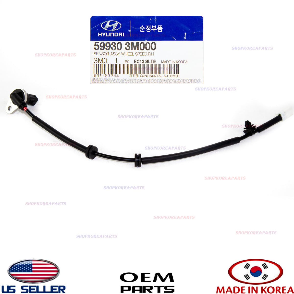 GENUINE ABS Wheel Speed Sensor Rear Right Passenger Side GENESIS SEDAN 2009-2014