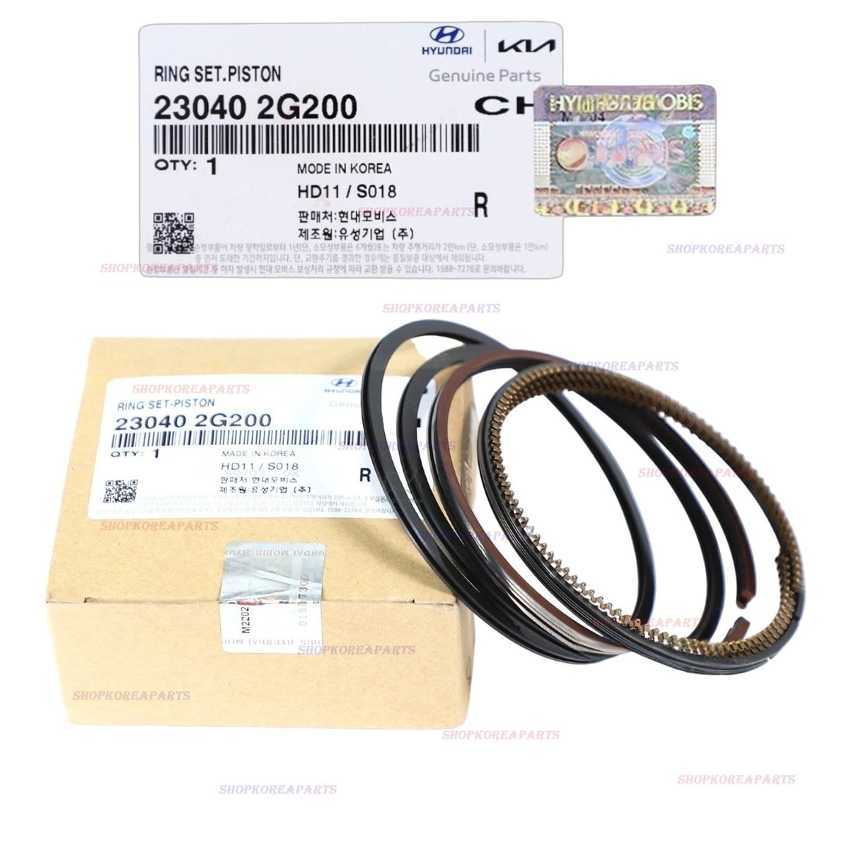 ✅GENUINE✅ Engine Piston Rings Set for Various Hyundai Kia 2.4L See compatibility
