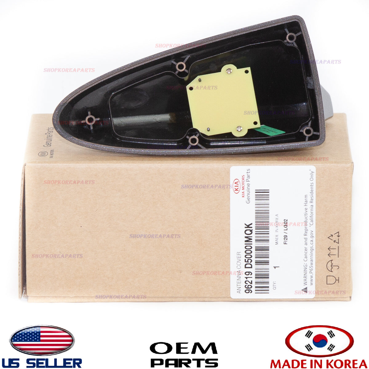 GENUINE Kia Shark Fin Antenna Cover Optima Sonata 15-20 Titanium Silver Color IM