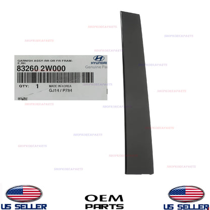 GENUINE OEM Rear Right Passenger Side Door Garnish 2013-2018 Hyundai Santa Fe