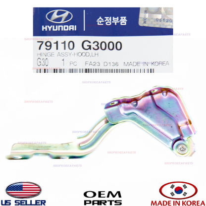 GENUINE Hood Hinge LEFT Driver Side ⭐OEM⭐ Elantra GT Hatchback 2018-2020