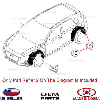 GENUINE Mud Guard Flaps Splash Shield Rear LEFT Driver Side OEM Elantra GT 18-20