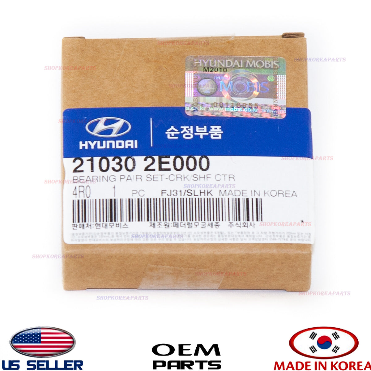 GENUINE OEM Crankshaft Thrust Bearing Pair Set Hyundai Kia See Compatibility