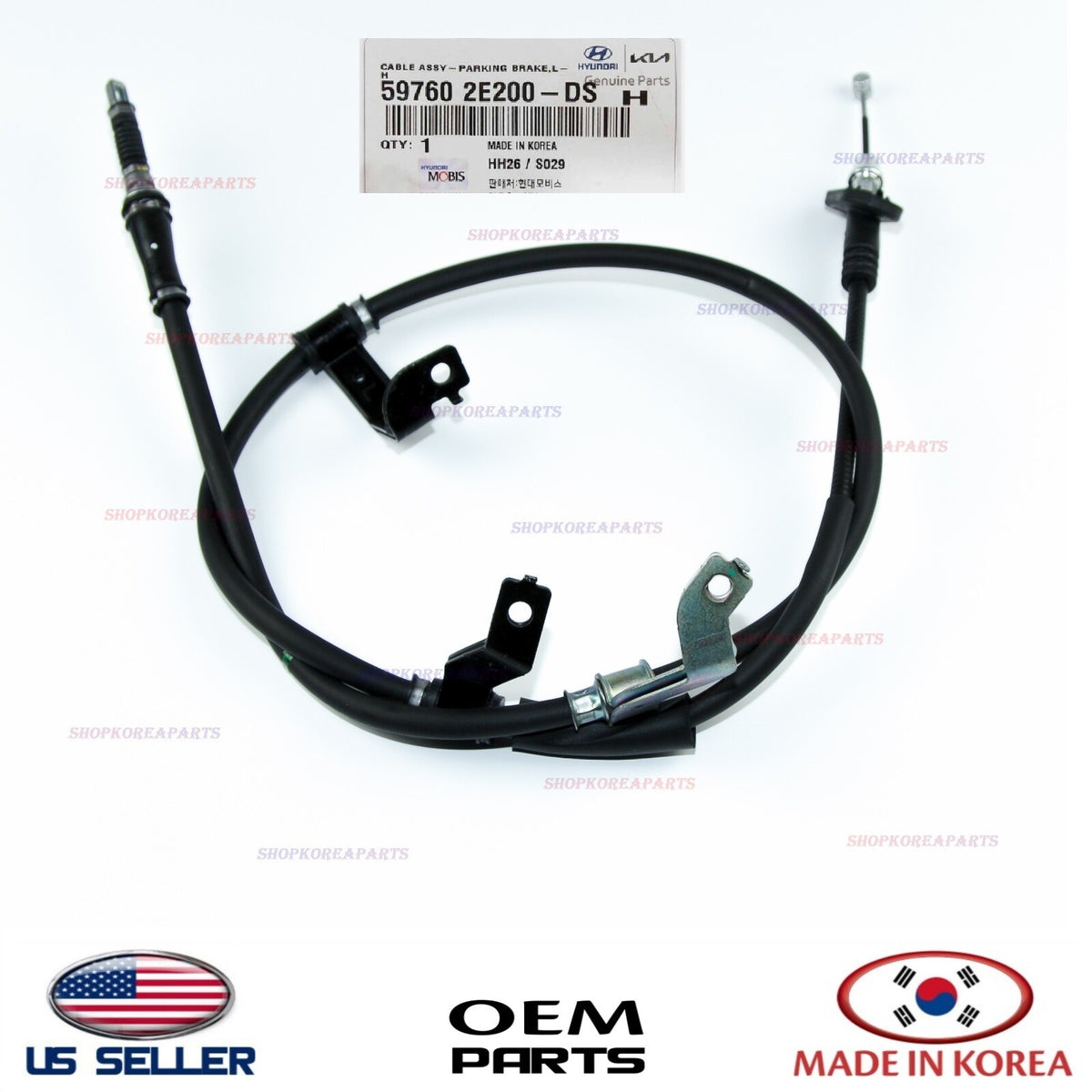 GENUINE Parking Brake Cable LEFT Driver Side ⭐OEM⭐ Hyundai Tucson 2WD 2005-2009