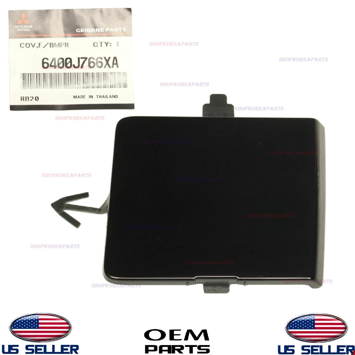 Front Bumper Tow Eye Hook Cap Cover BLACK ⭐OEM⭐ Mirage & Mirage G4 2021-2024