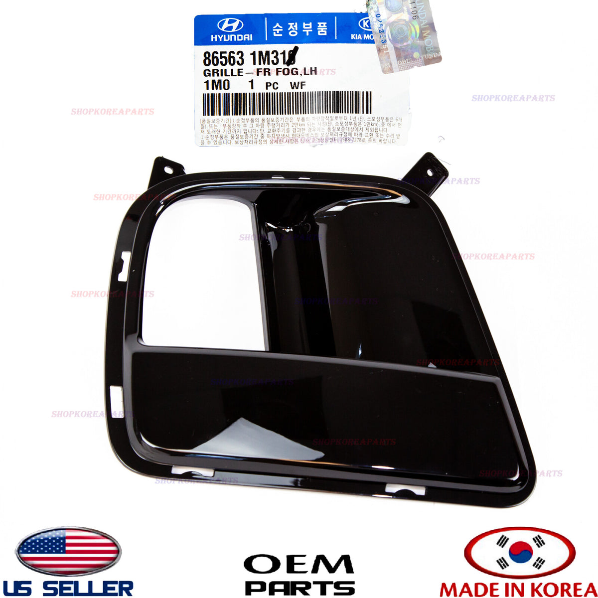 GENUINE Front Bumper Fog Lamp Bezel Cover LEFT Driver Side Kia Forte Koup 10-13