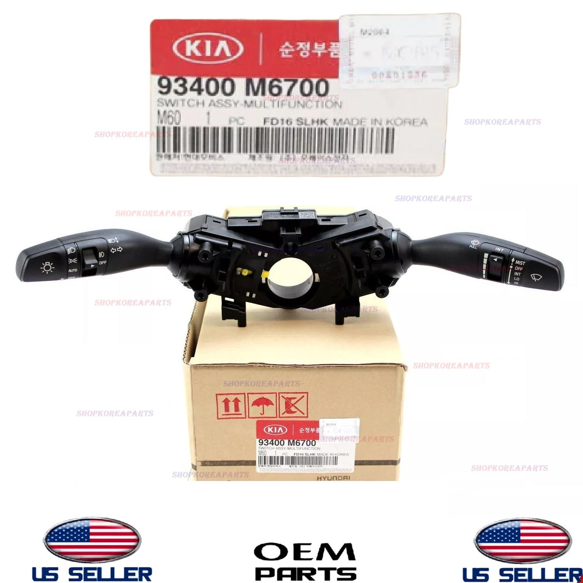 GENUINE Column Combo Switch Multifunction 2019-2021 Kia Forte Sedan 93400-M6700