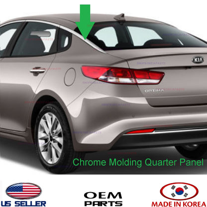 GENUINE Chrome Molding Quarter Panel Trim Rear Driver Side OEM Kia Optima 16-20