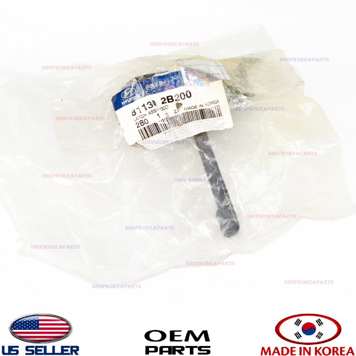 HOOD LOCK LATCH GENUINE!!! HYUNDAI SANTA FE 2010-2012 811302B200