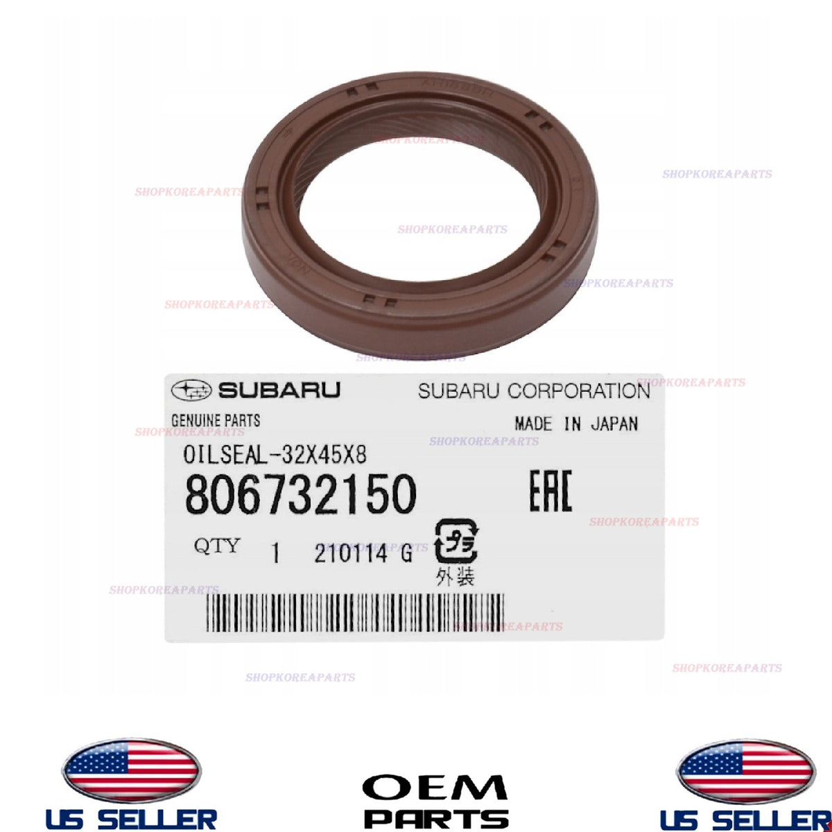 1pcs GENUINE Engine Camshaft Front Seal Subaru 1990-2012 *See Compatibility