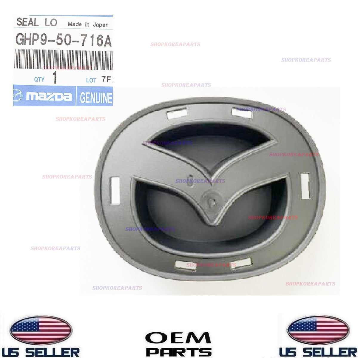 GENUINE Front Bumper Grille Emblem Bracket ⭐OEM⭐ Mazda 6 2014-2017 GHP9-50-716A
